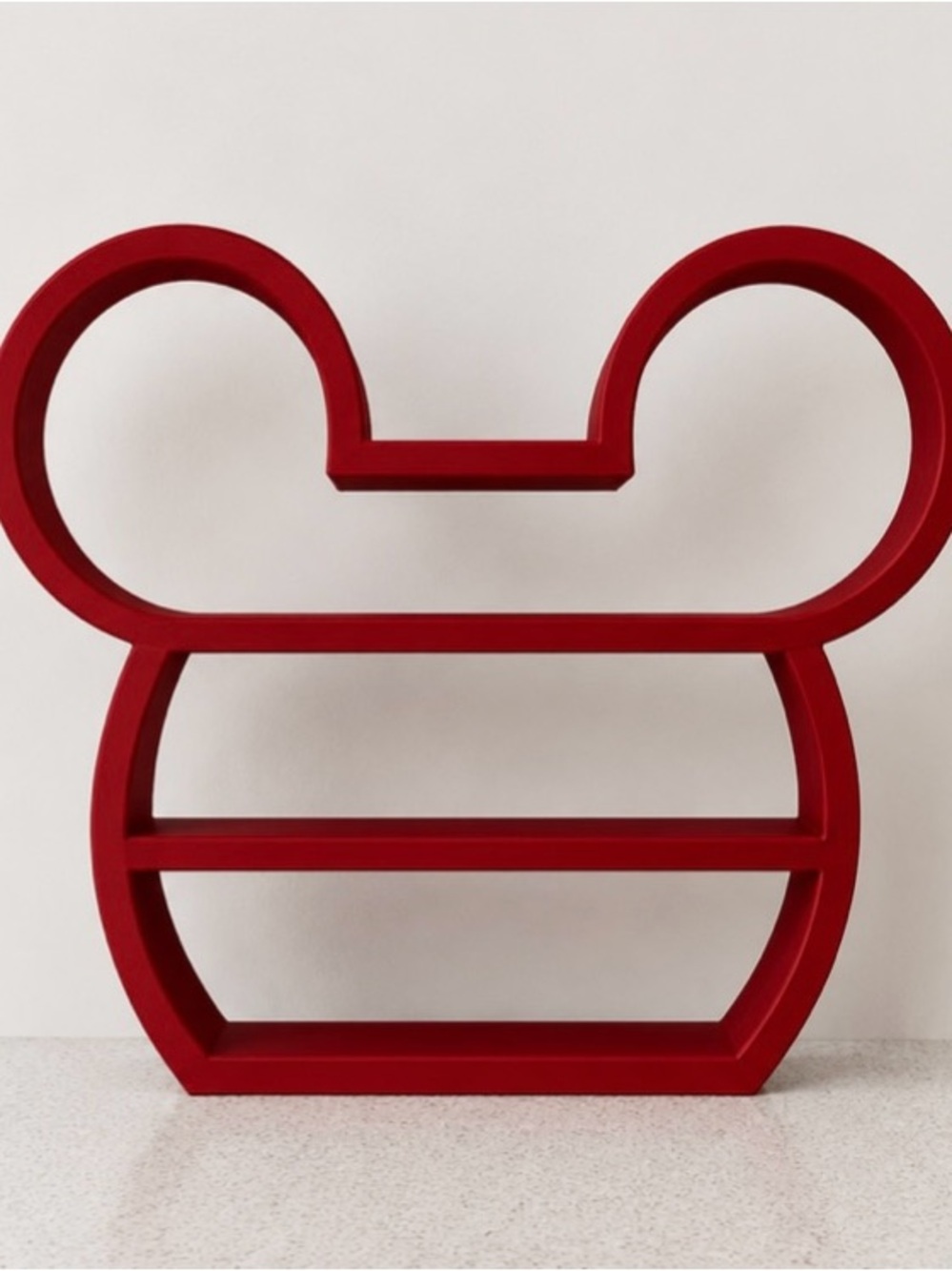 Dark red mouse tabletop shelf _ new!